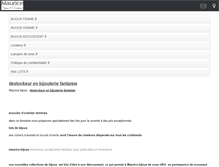 Tablet Screenshot of mauricebijoux.com